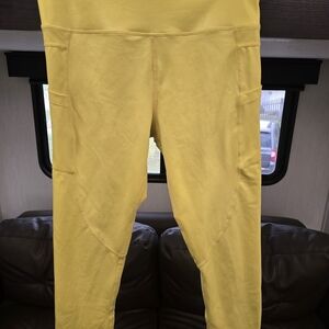 Womens Zyia Active Bright Yellow Active Leggings